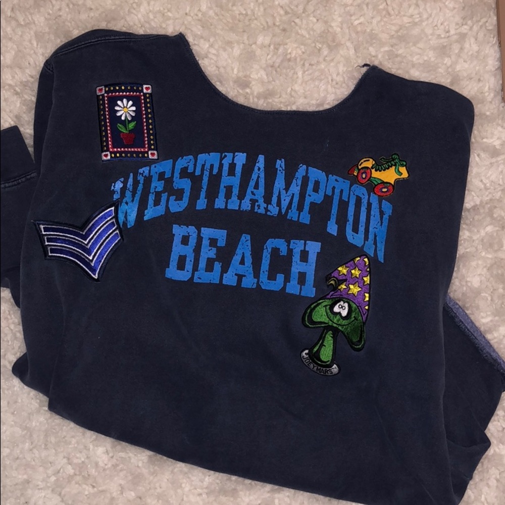 Westhampton beach sweatshirt with patches